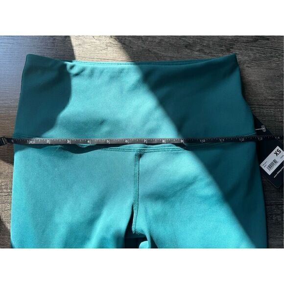 90 DEGREE BY REFLEX NWT women’s teal colored high rise athletic leggings in shad - Picture 6 of 7